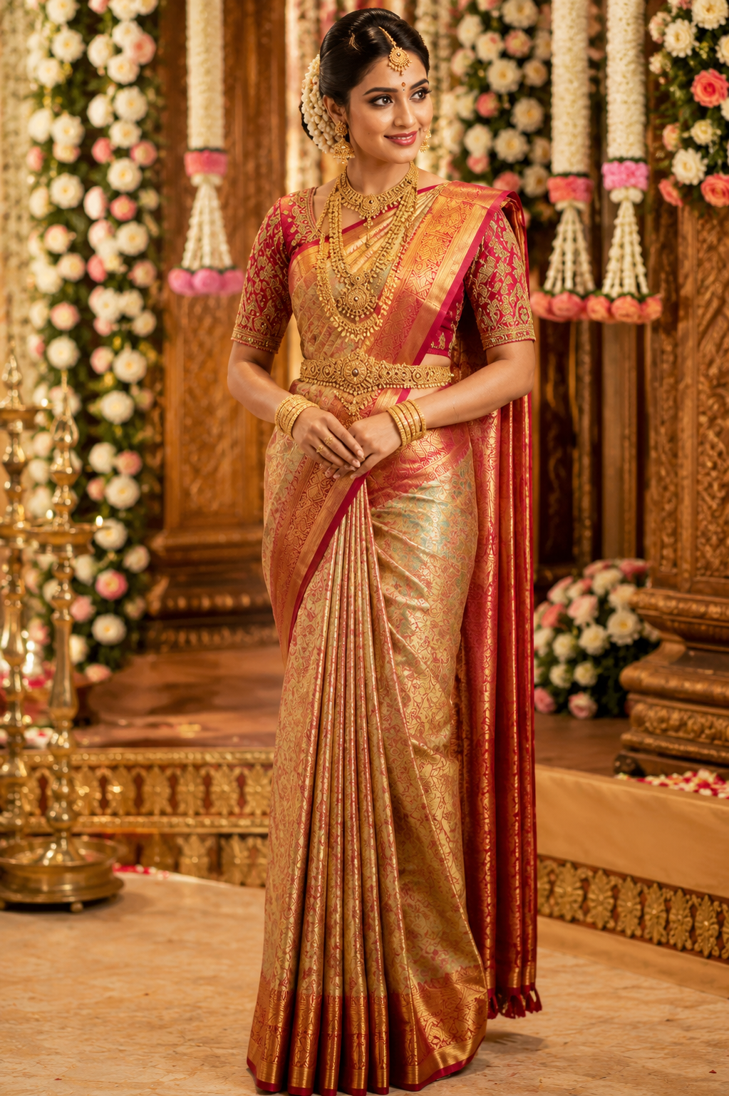 Silk Saree Draping