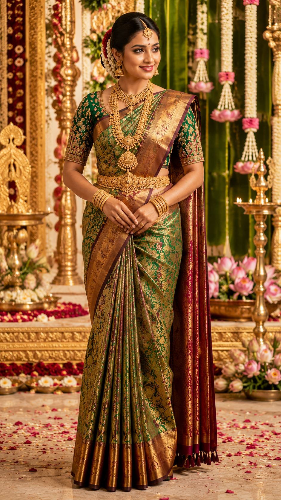 Bridal Saree Pre Pleating