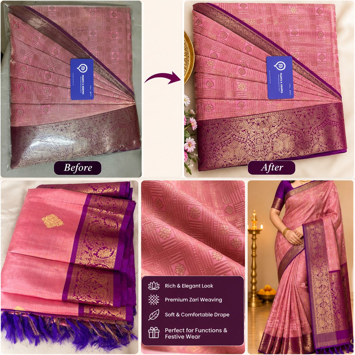 The Pleats & Drapes saree studio in Srinagar Colony, Hyderabad